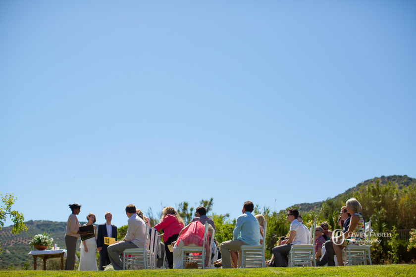 Small intimate garden wedding Wedding ceremony in Malaga