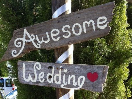 Awesome wedding sign