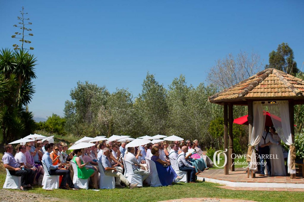 outdoor wedding ceremony