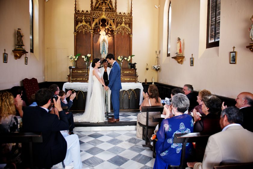 wedding ceremony Palacete las Cazulas