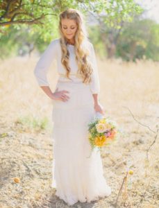 rustic wedding dress