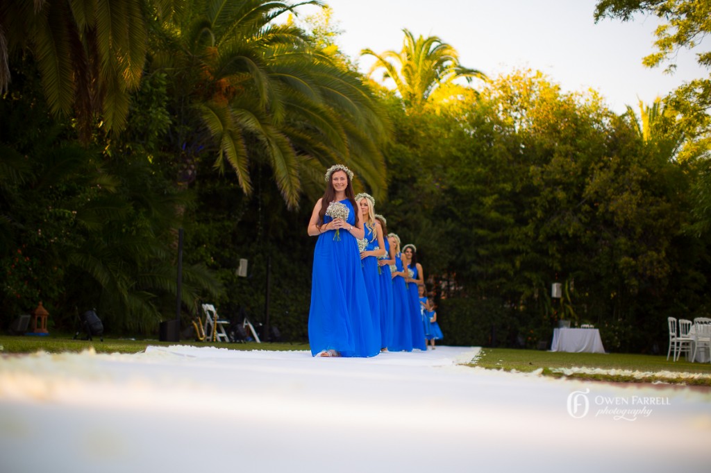 Brides maids at a wedding