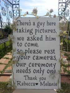 Wedding signage