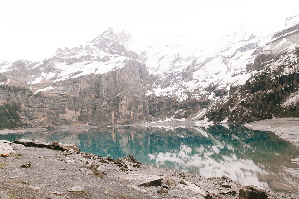 Elopement on Lake Oeschinen , Switzerland