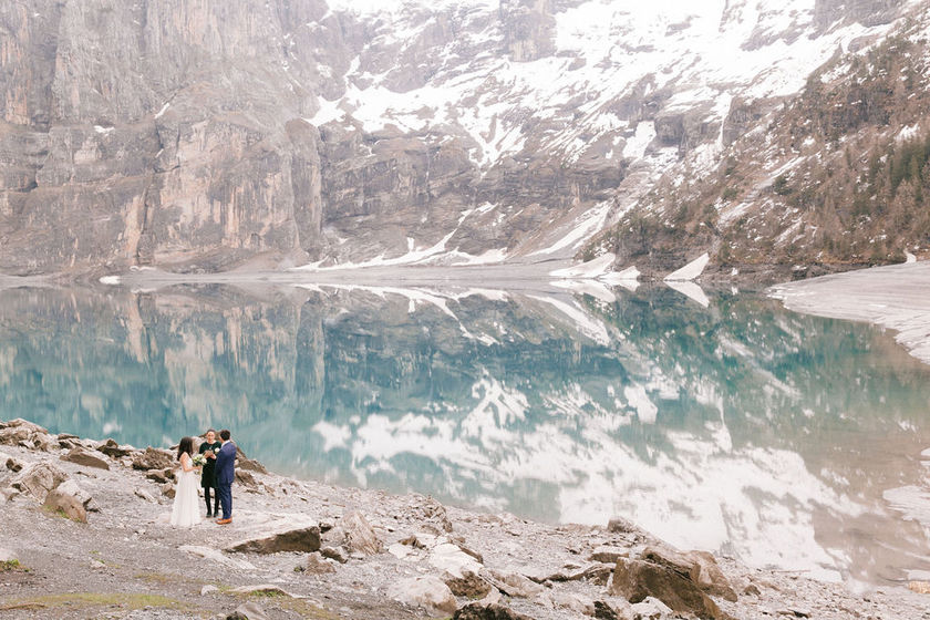 Couple marrying in Switzerland