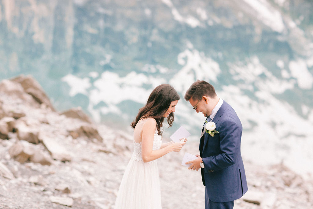 Elopement on Lake Oeschinen, Switzerland