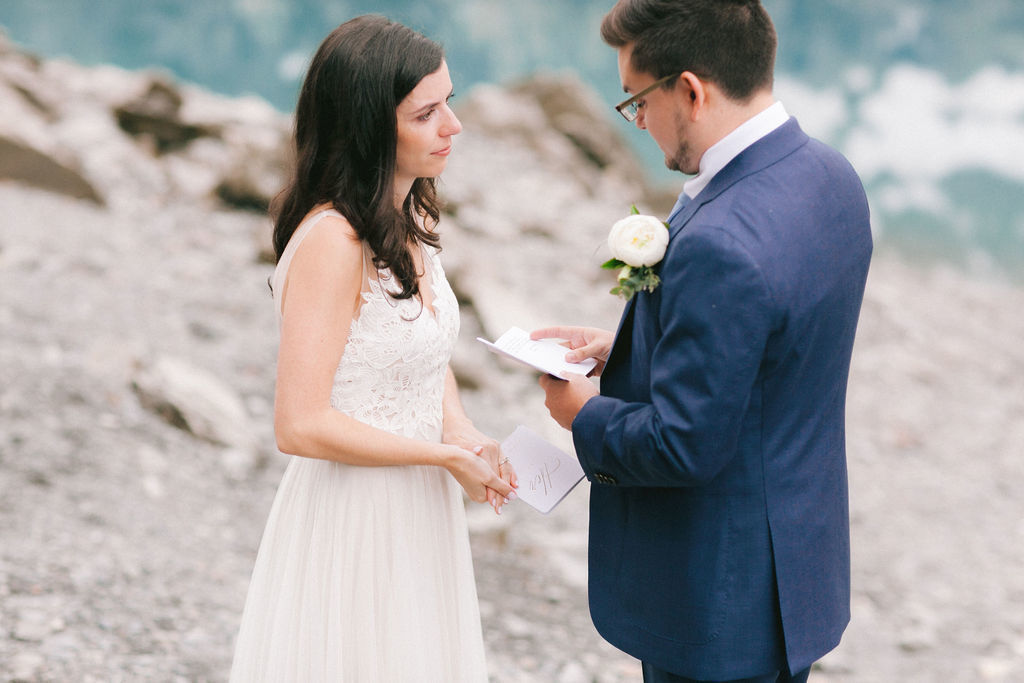 Elopement on Lake Oeschinen, Switzerland