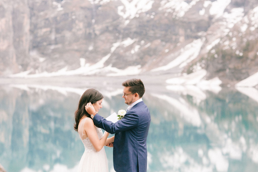 Elopement on Lake Oeschinen, Switzerland