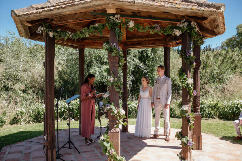 Rancho del Ingles Wedding Couple getting married