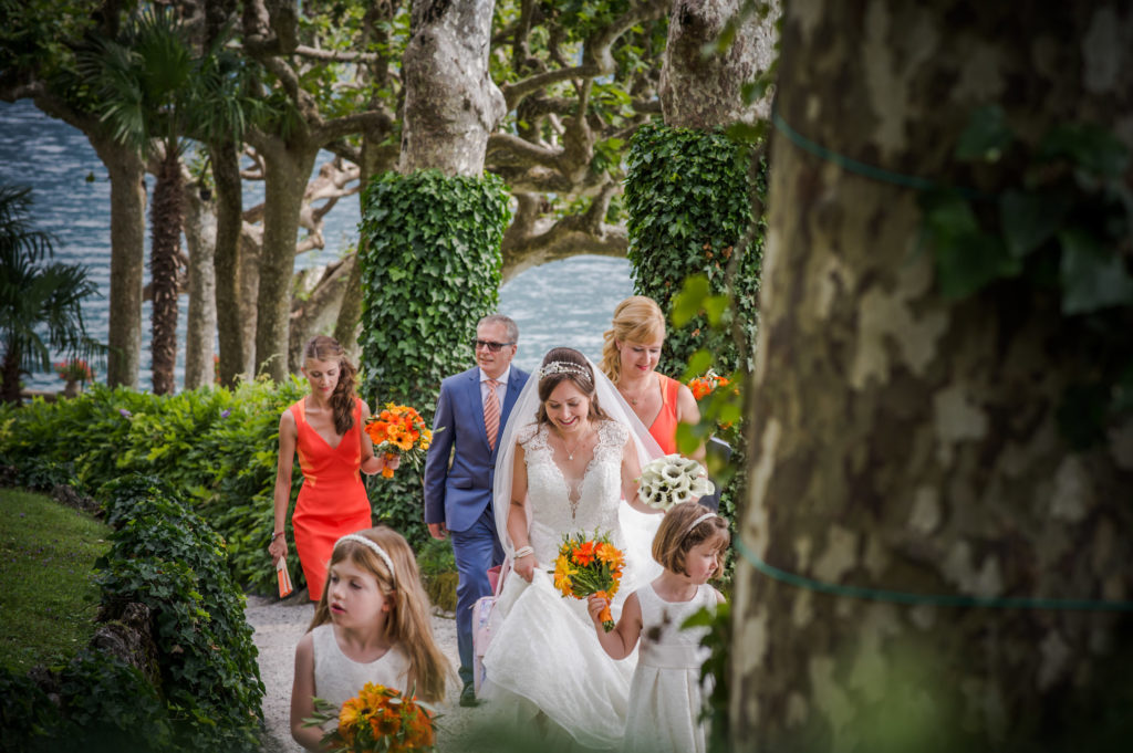 Ceremony arrival - Villa del Balbianello 