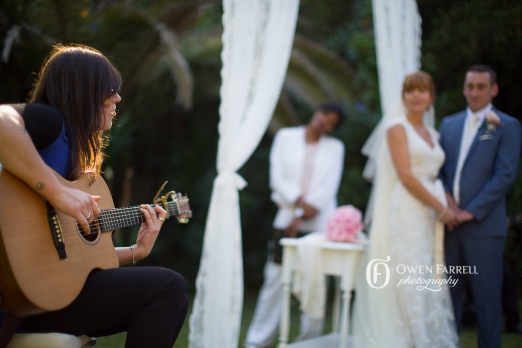 Guitar music at wedding