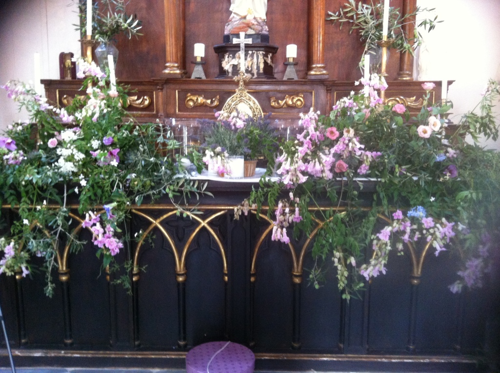 A beautifully decorated altar