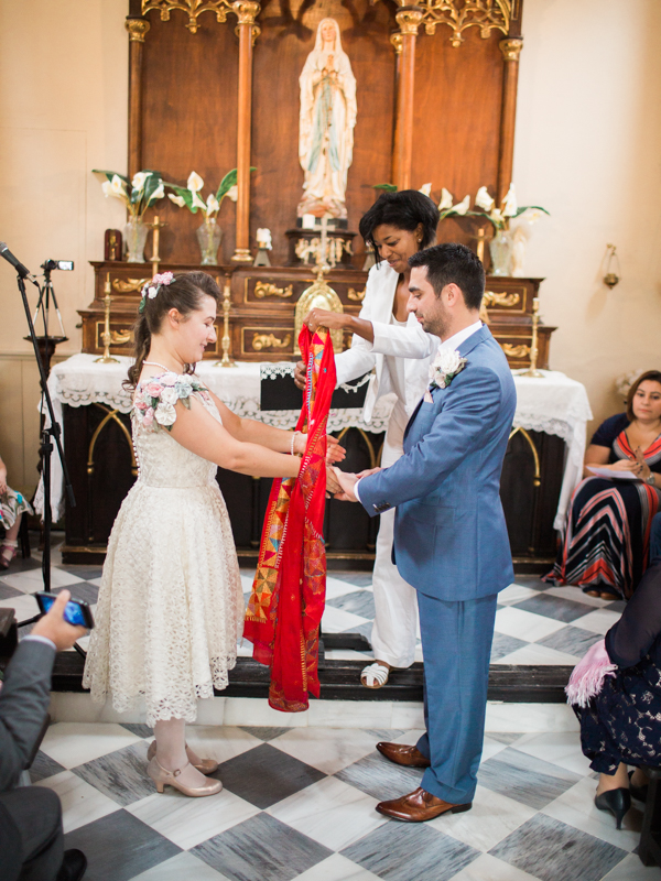 Katy and Paul wedding - handfasting