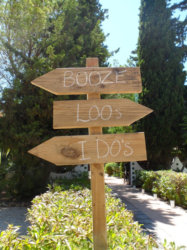 Wedding Ceremony signage