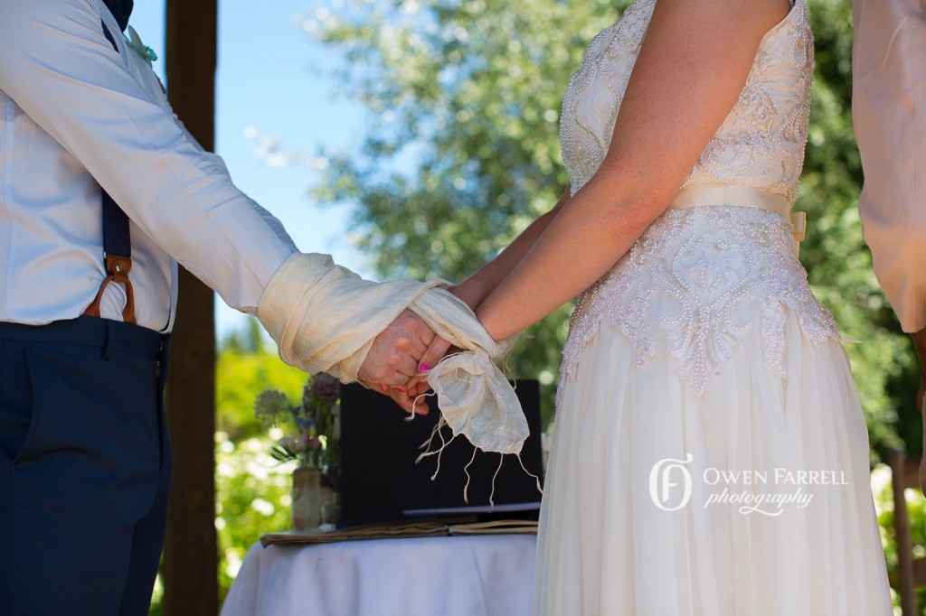 A hand-fasting ritual