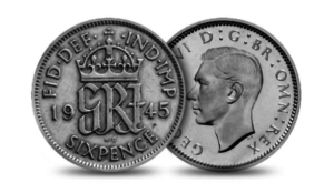 Vintage Silver Six pence - Royal mint