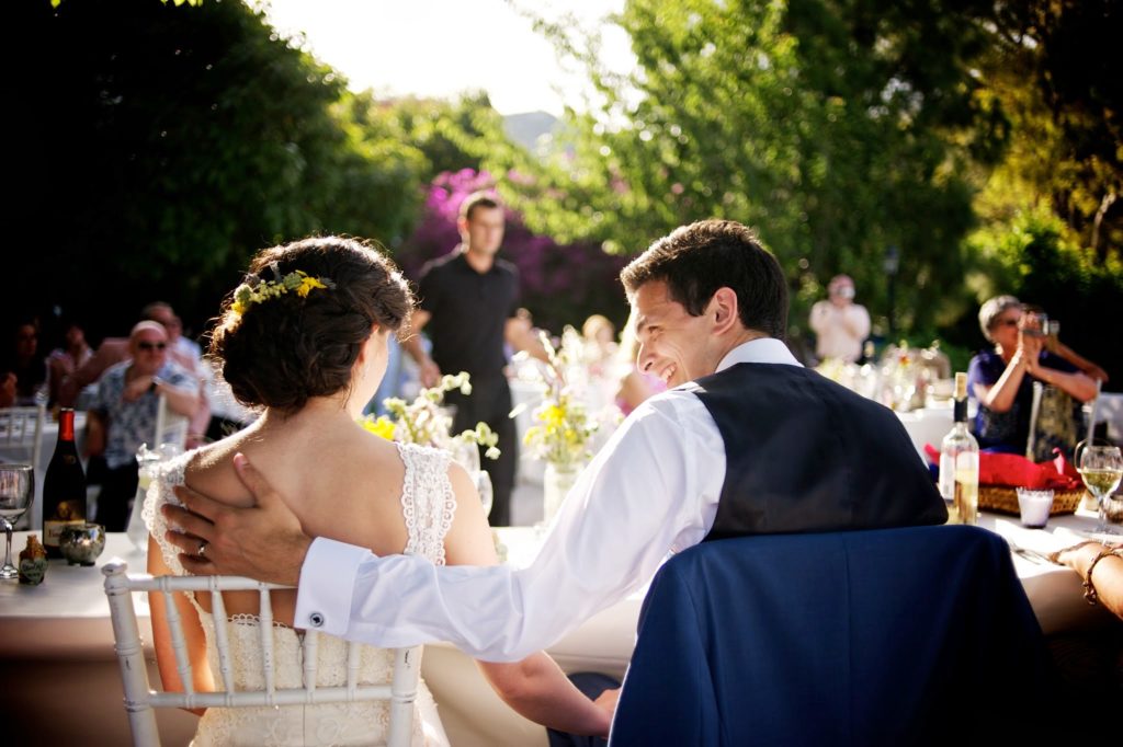 Spanish garden wedding