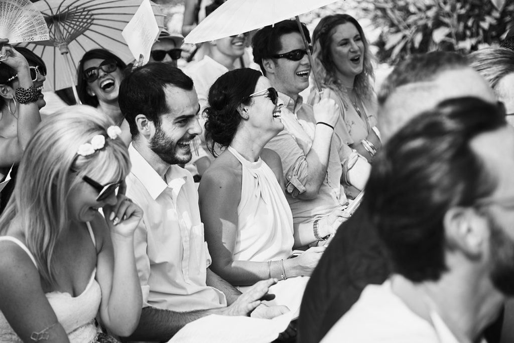 Let your wedding peeps earn their keep!! Let them literally sing for their supper, ha ha! Photo by Miki Barlok.